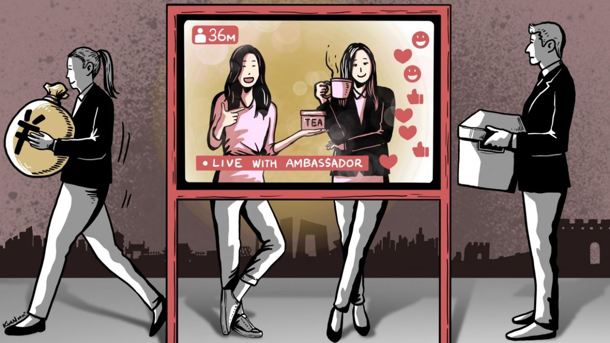 Chinese live-streamers show diplomats new channel